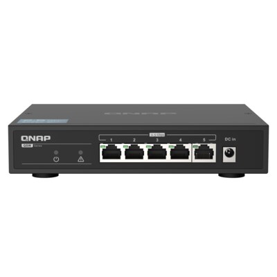 45 x  günstig Kaufen-QNAP QSW-1105-5T 2,5 GbE Switch Unmanaged 5-Port. QNAP QSW-1105-5T 2,5 GbE Switch Unmanaged 5-Port <![CDATA[• Desktop 2,5 GbE Switch • 5x 2,5 GbE (RJ45) Ports • Lüfterlos]]>. 