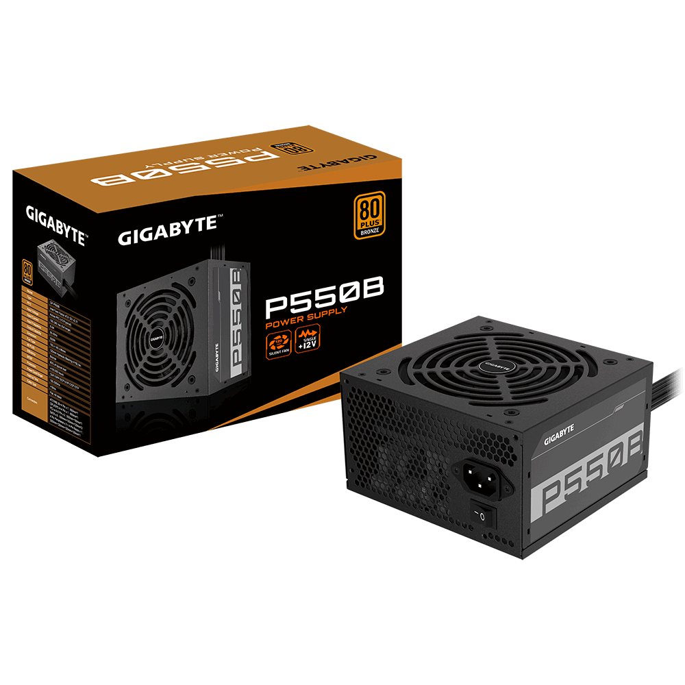 Gigabyte P550B 550W ATX Netzteil, 80+ Bronze, 120 mm L&uuml;fter