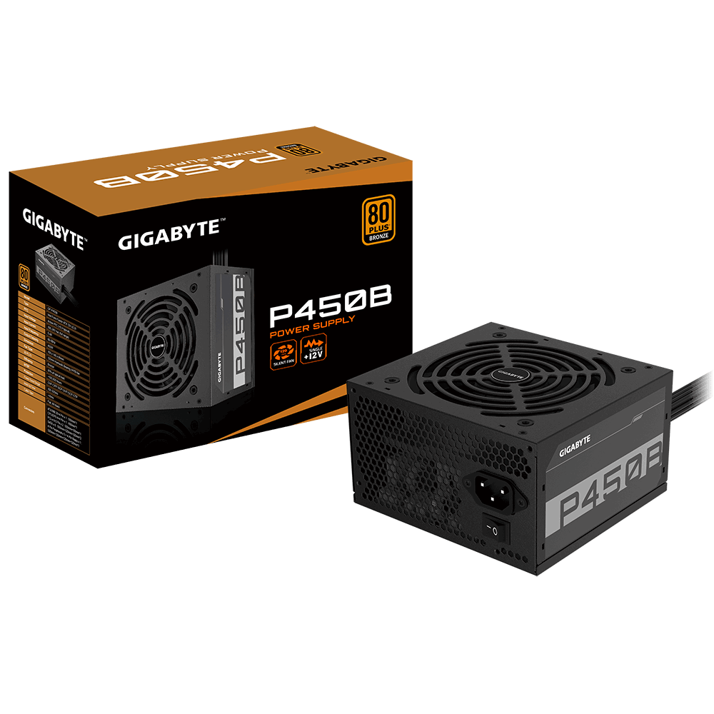 Gigabyte P450B 450W ATX Netzteil, 80+ Bronze, 120 mm L&uuml;fter