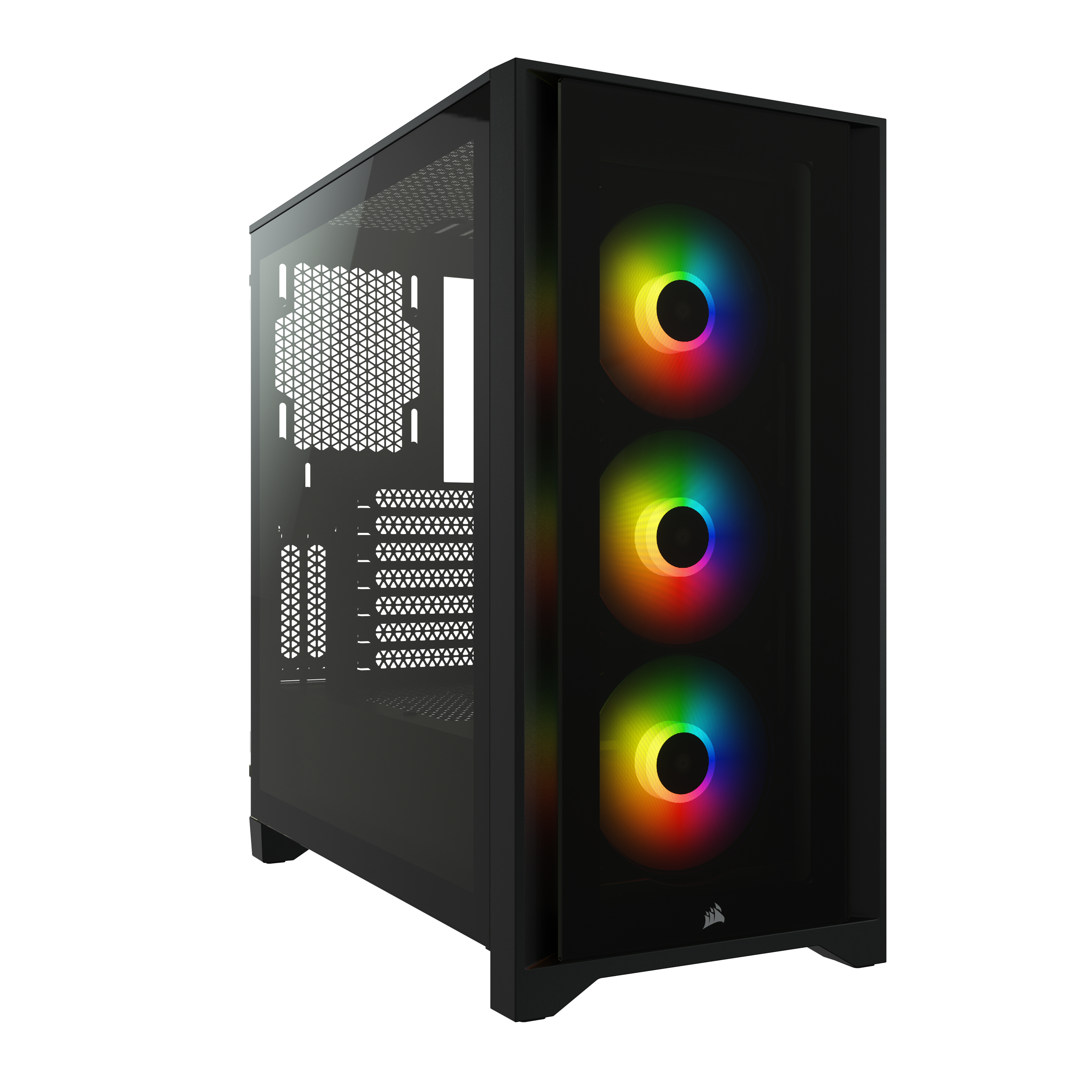 Corsair iCue 220T RGB, wei&szlig;, Midi Tower Gaming Geh&auml;use, Glas Seitenfenster