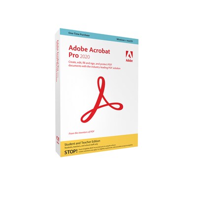 CD R günstig Kaufen-Adobe Acrobat Pro 2020 | Studenten & Lehrer | Box & Produktschlüssel. Adobe Acrobat Pro 2020 | Studenten & Lehrer | Box & Produktschlüssel <![CDATA[• Dokumente sicher signieren und verwalten • exklusiv für Schüler, Studente