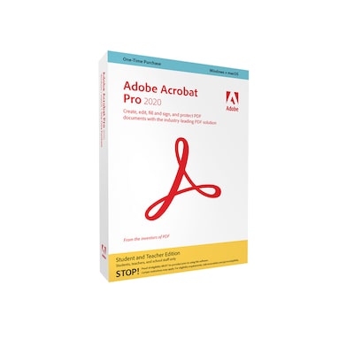 02 L  günstig Kaufen-Adobe Acrobat Pro 2020 | Studenten & Lehrer | Box & Produktschlüssel. Adobe Acrobat Pro 2020 | Studenten & Lehrer | Box & Produktschlüssel <![CDATA[• Dokumente sicher signieren und verwalten • exklusiv für Schüler, Studente