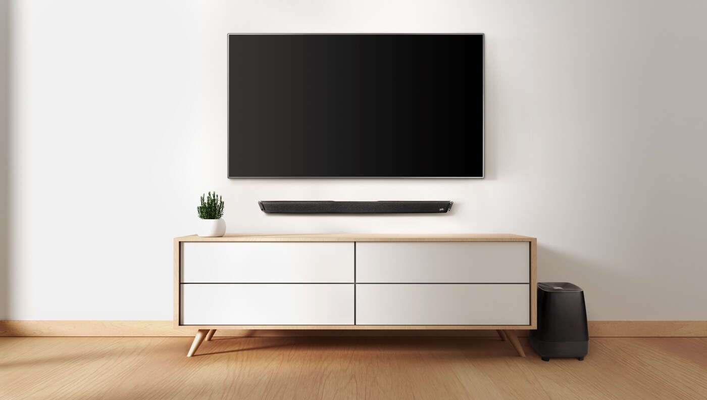 Polk MagniFi 2 Soundbar und wireless Subwoofer schwarz