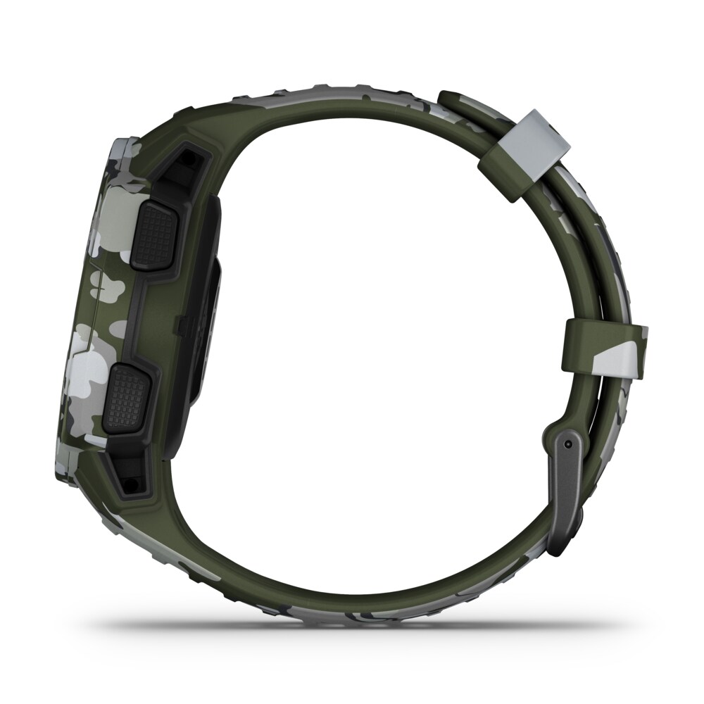 Garmin Instinct Solar Camo GPS-Multisport-Smartwatch grün