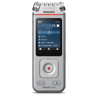 auf 2 günstig Kaufen-Philips Voice Tracer DVT 4110 Digitales Diktiergerät 8 GB mit App-Fernsteuerung. Philips Voice Tracer DVT 4110 Digitales Diktiergerät 8 GB mit App-Fernsteuerung <![CDATA[• Sprachaktivierungsfunktion, 2 Mikrofone, Aufzeichnung als MP3 • Integ
