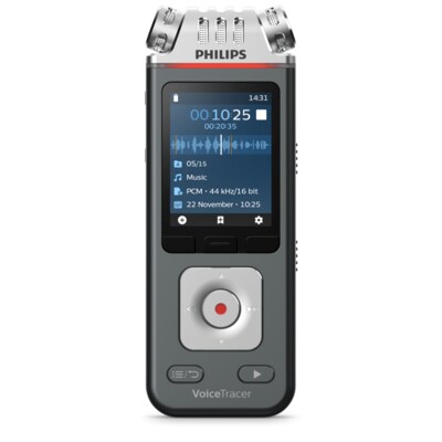 Of S  günstig Kaufen-Philips Voice Tracer DVT 6110 Digitales Diktiergerät 8 GB mit App-Fernsteuerung. Philips Voice Tracer DVT 6110 Digitales Diktiergerät 8 GB mit App-Fernsteuerung <![CDATA[• Sprachaktivierungsfunktion, 3 Mikrofone, Aufzeichnung als MP3 • Integ