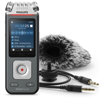 PH 1 günstig Kaufen-Philips Voice Tracer DVT 7110 Digitales Diktiergerät 8 GB mit App-Fernsteuerung. Philips Voice Tracer DVT 7110 Digitales Diktiergerät 8 GB mit App-Fernsteuerung <![CDATA[• Sprachaktivierungsfunktion, 3 Mikrofone, Aufzeichnung als MP3 • Integ