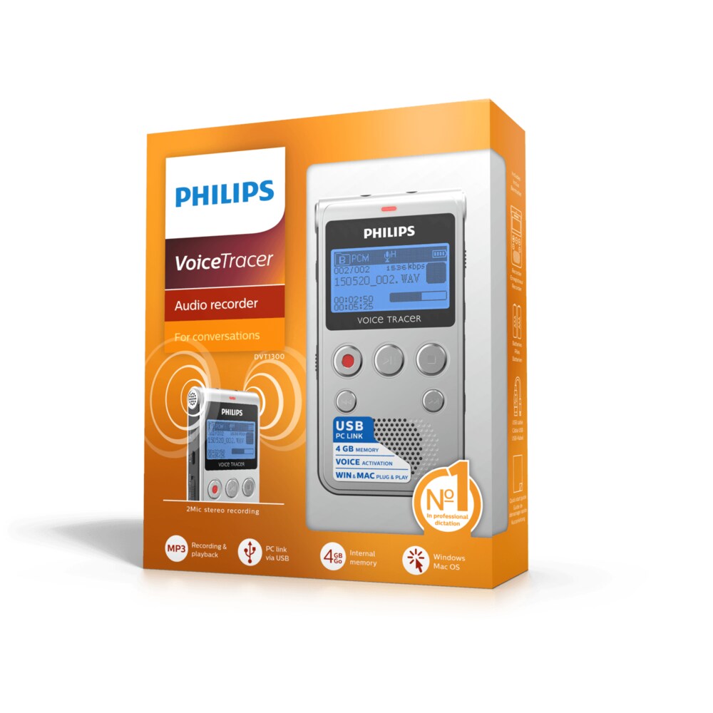 Philips Voice Tracer DVT1300 Diktiergerät
