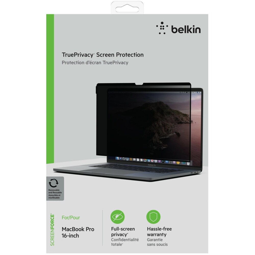 Belkin ScreenForce abnhemb. Privacy Displayschutz MacBook Pro 16"