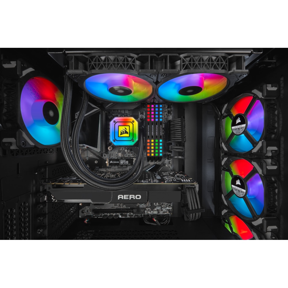 Corsair ICUE H100i Elite Cappelix RGB Wasserkühlung Intel und AMD CPU
