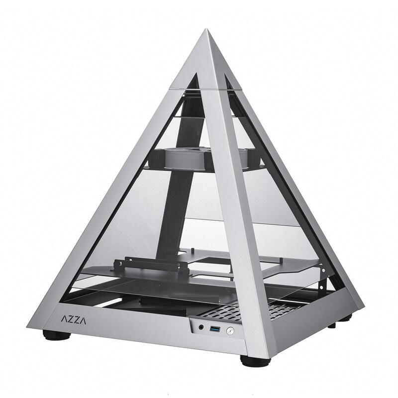 Azza Pyramid Mini 806 Gaming Tower, RGB Beleuchtung, Glasfenster