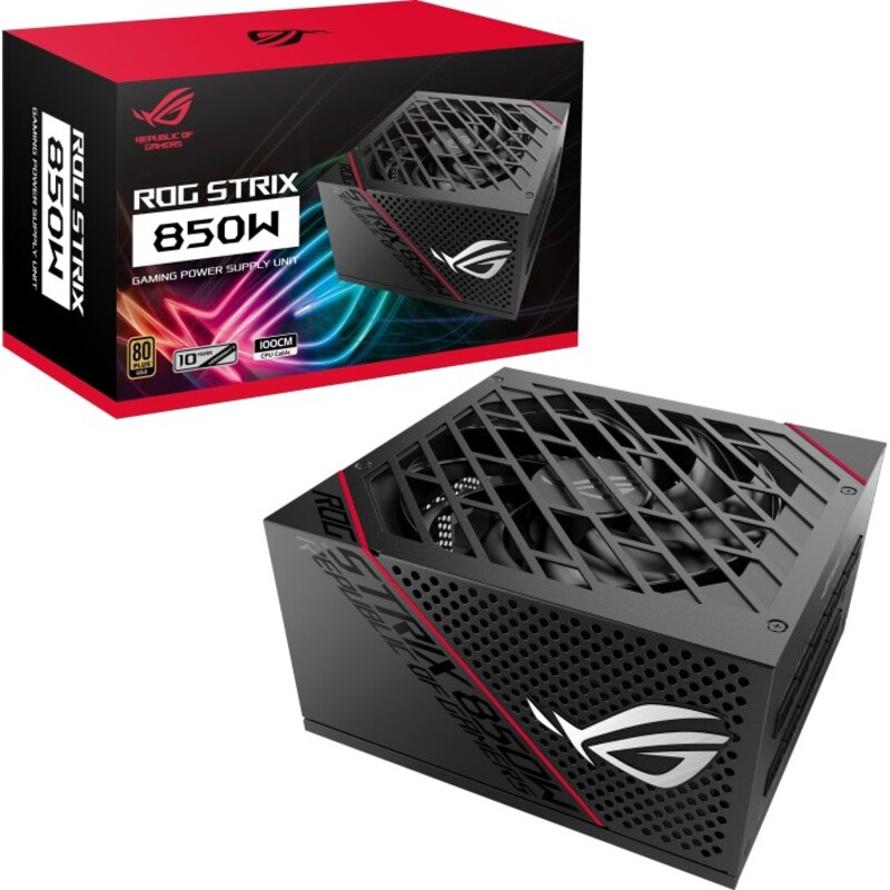 ASUS ROG Strix 850G Gaming Netzteil, 80+ Gold, Modular, 135 mm Lüfter