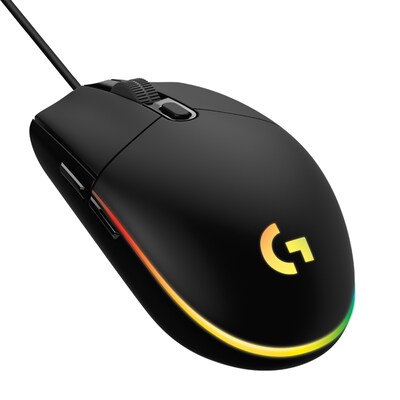 GE DP günstig Kaufen-Logitech G203 LIGHTSYNC Kabelgebundene Gaming Maus Schwarz. Logitech G203 LIGHTSYNC Kabelgebundene Gaming Maus Schwarz <![CDATA[• Anwendungsbereich: Gaming, 6 Tasten, 2-Wege-Scrollrad • Kabelgebunden (USB) • Sensortechnologie: Infrarot (8.000 dpi) 