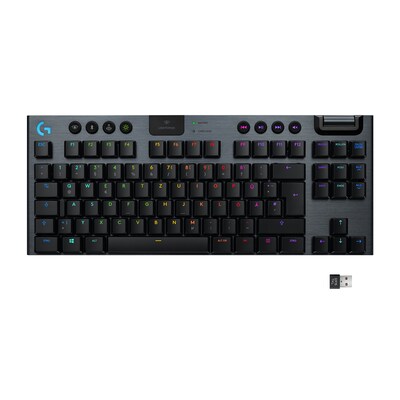 Kabellos,24 günstig Kaufen-Logitech G915 TKL LIGHTSPEED Clicky Kabellose Mechanische RGB Gaming Tastatur. Logitech G915 TKL LIGHTSPEED Clicky Kabellose Mechanische RGB Gaming Tastatur <![CDATA[• Anwendungsbereich: Gaming, kein Nummernblock • Kabellos, Bluetooth • Layout: deut