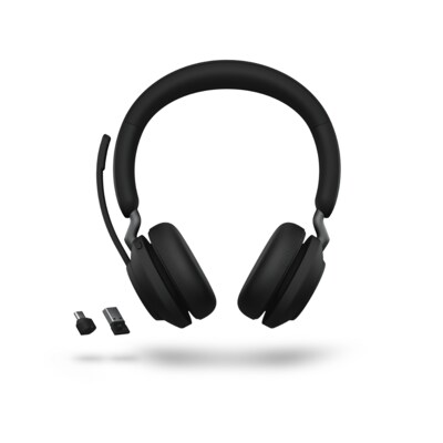 Set Wireless günstig Kaufen-Jabra Evolve 2 65 MS Wireless Bluetooth Stereo Headset schwarz. Jabra Evolve 2 65 MS Wireless Bluetooth Stereo Headset schwarz <![CDATA[• Geräuschisolierendes Design für mehr Konzentration • Lange Akkulaufzeiten und verbessertes Busylight • Lange 