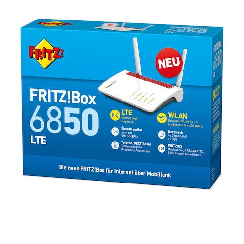 AVM FRITZ!Box 6850 WLAN Router VDSL &amp; LTE Modemrouter VoIP Telefonie + DECT