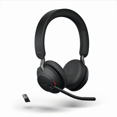 Head Set günstig Kaufen-Jabra Evolve 2 65 MS Wireless Bluetooth Stereo USB-C Headset schwarz. Jabra Evolve 2 65 MS Wireless Bluetooth Stereo USB-C Headset schwarz <![CDATA[• Geräuschisolierendes Design für mehr Konzentration • Lange Akkulaufzeiten und verbessertes Busyligh