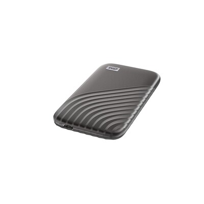 ST 1  günstig Kaufen-WD My Passport SSD 2 TB USB 3.1 grau. WD My Passport SSD 2 TB USB 3.1 grau <![CDATA[• 2 TB (10 mm Bauhöhe) • Portable SSD, USB 3.1 Standard • Blitzschnelle Datenübertragungen mit bis zu 1050 MB/s • Passwortschutz mit Hardwareverschlüsselung •