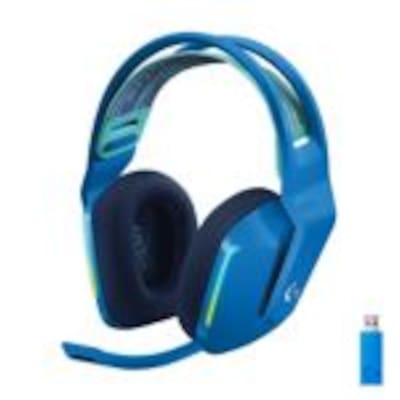 Headset f günstig Kaufen-Logitech G733 LIGHTSPEED Kabelloses Gaming Headset blau. Logitech G733 LIGHTSPEED Kabelloses Gaming Headset blau <![CDATA[• Anwendungsbereich: Gaming, Kopfbügel beidseitig • Kabellos, Blau, 278g • USB-Anschluss, Windows 7, PlayStation4, Mac OS X 10