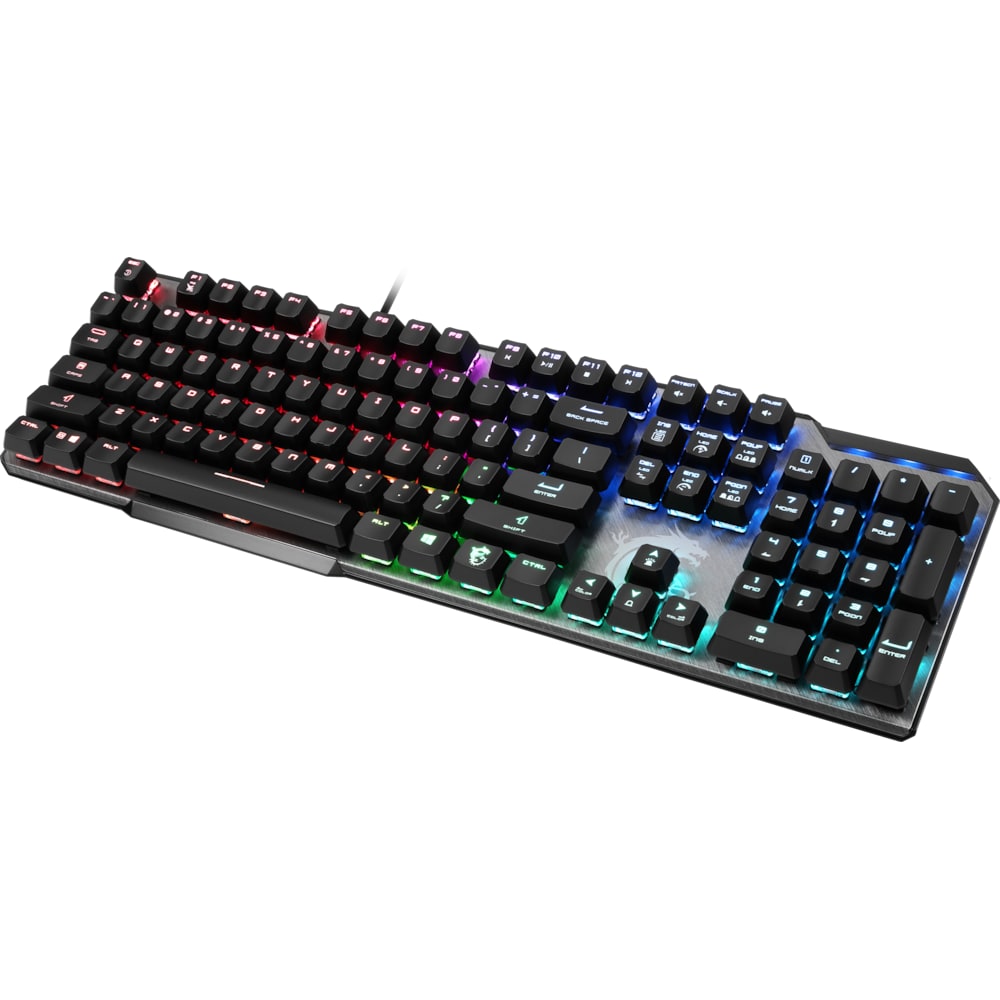 MSI Vigor GK50 Elite BW DE Low Profile Gaming Tastatur, RGB Beleuchtung
