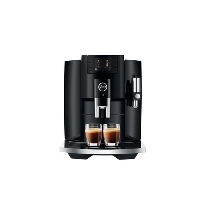 Kaffees um günstig Kaufen-JURA E8 Piano Black (EB) Kaffeevollautomat. JURA E8 Piano Black (EB) Kaffeevollautomat <![CDATA[• Farbiges TFT-Display • Programmierung aller Kaffeespezialitäten • Milchschaumgetränke auf Knopfdruck • Kegelmahlwerk • Automatische Spül- und Re
