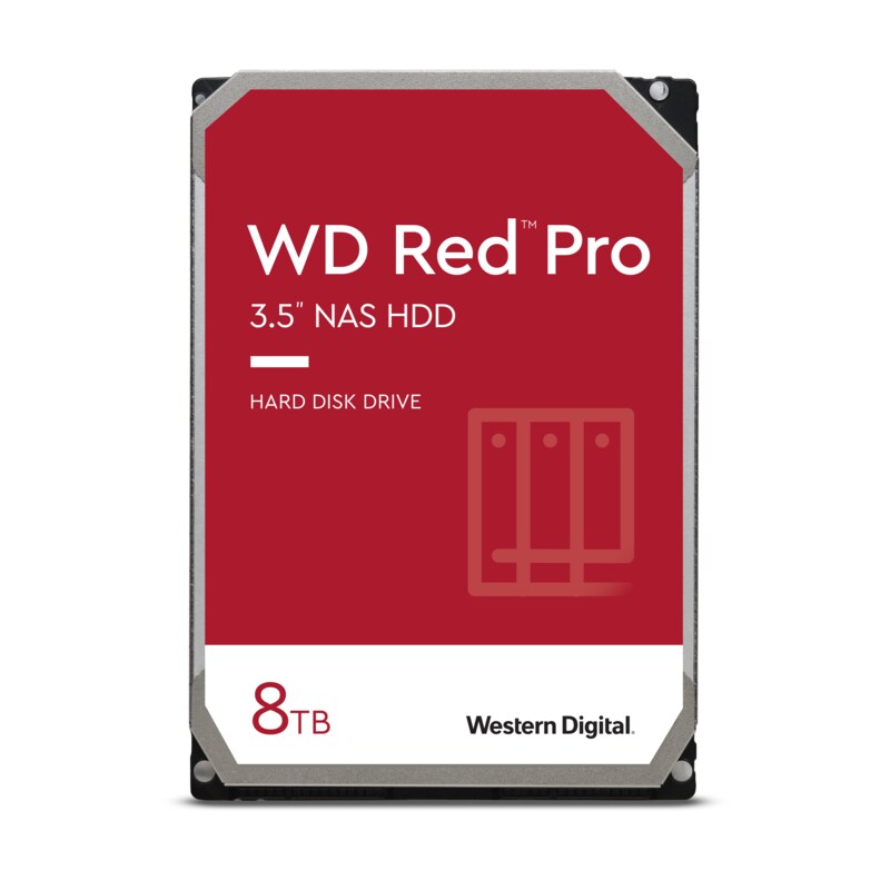 WD Red Pro WD8003FFBX NAS HDD - 8 TB 7200 rpm 256 MB 3,5 Zoll SATA 6 Gbit/s CMR