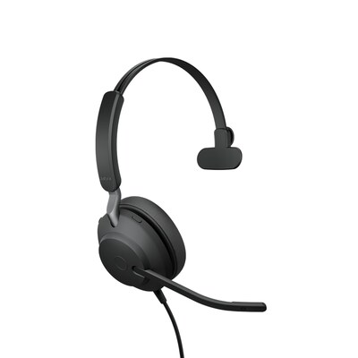 Headset f günstig Kaufen-Jabra Evolve 2 40 MS Mono USB Headset schwarz. Jabra Evolve 2 40 MS Mono USB Headset schwarz <![CDATA[• Geräuschisolierendes Design für mehr Konzentration • deutlich sichtbares Busy-Light während eines Gesprächs • mit MS-Teams kompatibel • Üb
