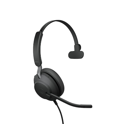 Design günstig Kaufen-Jabra Evolve 2 40 MS Mono USB Headset schwarz. Jabra Evolve 2 40 MS Mono USB Headset schwarz <![CDATA[• Geräuschisolierendes Design für mehr Konzentration • deutlich sichtbares Busy-Light während eines Gesprächs • mit MS-Teams kompatibel • Üb