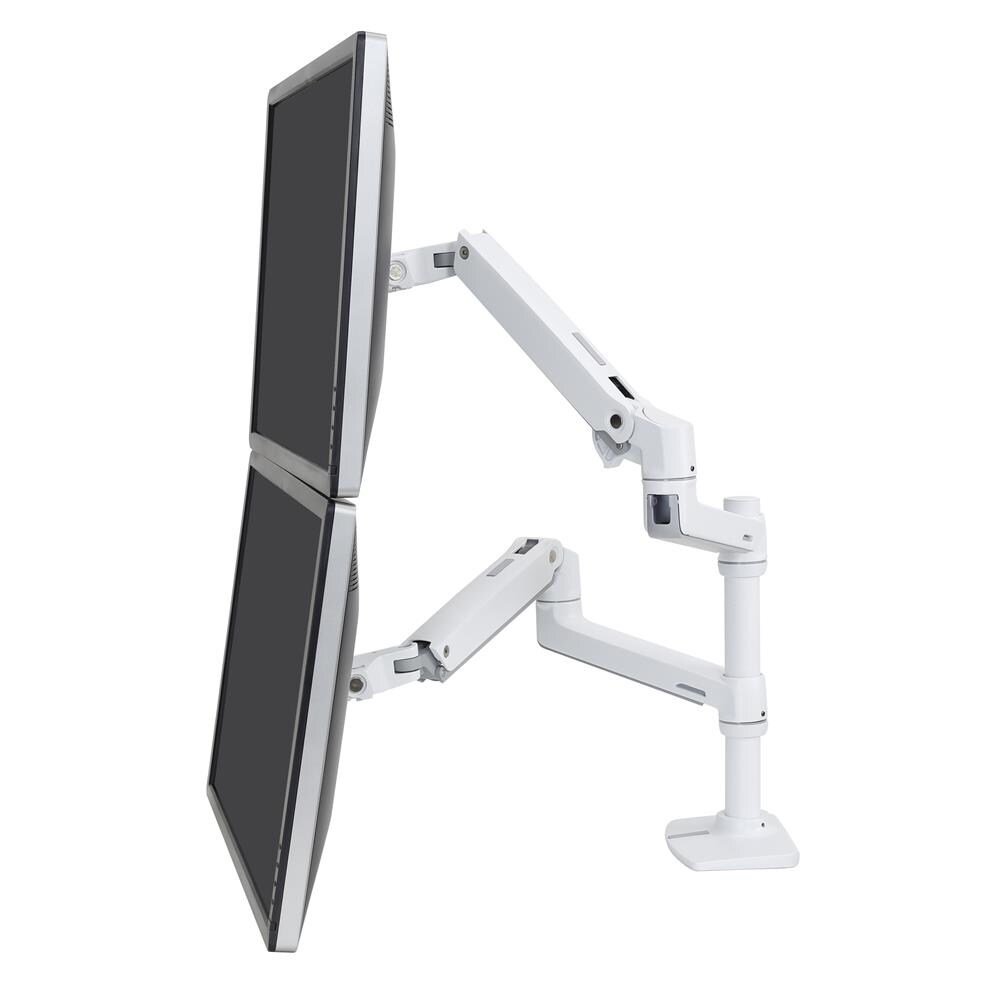 Ergotron LX Dual Monitorarm, Tischhalterung (wei&szlig;)