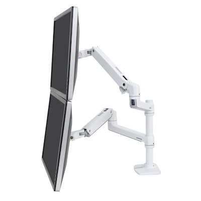 Ergo Monitor günstig Kaufen-Ergotron LX Dual Monitorarm, Tischhalterung (weiß). Ergotron LX Dual Monitorarm, Tischhalterung (weiß) <![CDATA[• Monitorarm für 2 Bildschirme bis 24 Zoll • 33cm Höhenverstellung • min./max. Gewicht je Monitor 3.2-9.0kg • unterstützt 