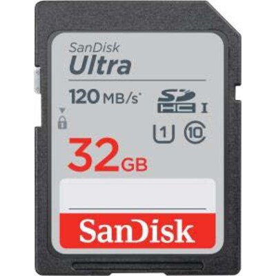Typ D günstig Kaufen-SanDisk Ultra 32 GB SDHC Speicherkarte 2020 (120 MB/s, Class 10, UHS-I). SanDisk Ultra 32 GB SDHC Speicherkarte 2020 (120 MB/s, Class 10, UHS-I) <![CDATA[• Speichertyp: SDHC (UHS-I) • Speicherkapazität: 32 GB • Geschwindigkeitsklasse: Cl10, U1 • 
