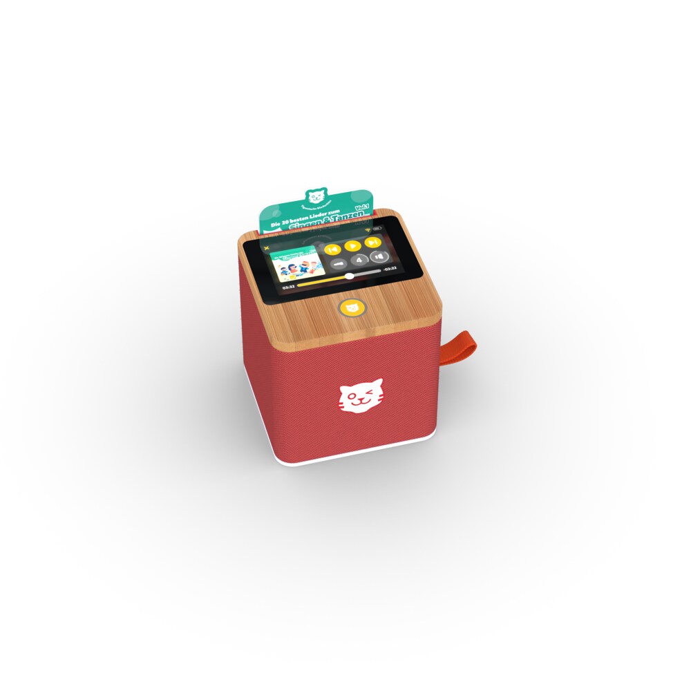 Tigerbox Touch Hörbox für Kinder mit Nachtlicht inkl. 1-Monatsticket rot