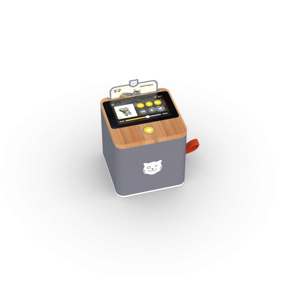 Tigerbox Touch Hörbox für Kinder mit Nachtlicht inkl. 1-Monatsticket grau