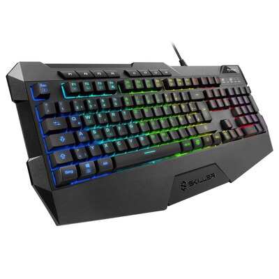 Gaming 5 günstig Kaufen-Sharkoon Skiller SGK4 Kabelgebundene Gaming Tastatur schwarz. Sharkoon Skiller SGK4 Kabelgebundene Gaming Tastatur schwarz <![CDATA[• Anwendungsbereich: Gaming, Nummernblock integriert • Kabelgebunden (USB) • Layout: deutsch • schwarz, 955g, 43,0 