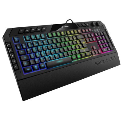 Kabelgebundene Gaming günstig Kaufen-Sharkoon Skiller SGK5 Kabelgebundene Gaming Tastatur schwarz. Sharkoon Skiller SGK5 Kabelgebundene Gaming Tastatur schwarz <![CDATA[• Anwendungsbereich: Gaming, Nummernblock integriert • Kabelgebunden (USB) • Layout: deutsch • schwarz, 955g, 43,0 