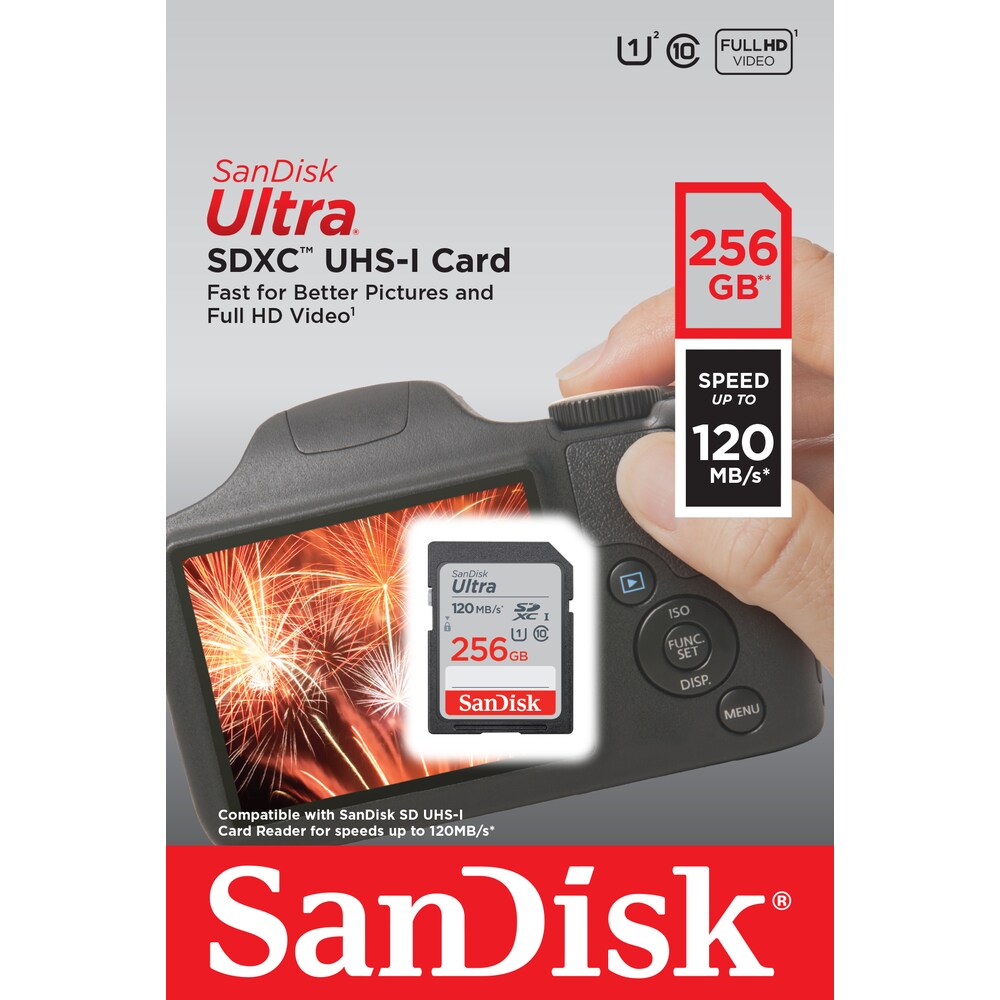 SanDisk Ultra 128 GB SDHC Speicherkarte 2020 (120 MB/s, Class 10, UHS-I)
