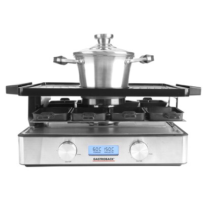 Gastroback  42562 Design Raclette Fondue Advanced Plus Edelstahl | 04016432425621