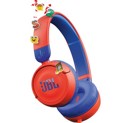 typ Kabel günstig Kaufen-JBL JR310 - On Ear-Kopfhörer für Kinder rot. JBL JR310 - On Ear-Kopfhörer für Kinder rot <![CDATA[• Typ: On-Ear Kopfhörer - geschlossen • Übertragung: Kabel, integriertes Mikrophon • Einsatzgebiet: Street • Farbe: Rot • JBL