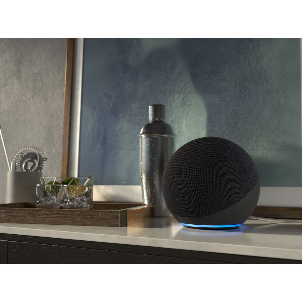 Amazon Echo 4. Generation mit herausragendem Klang, Smart Home-Hub Blaugrau