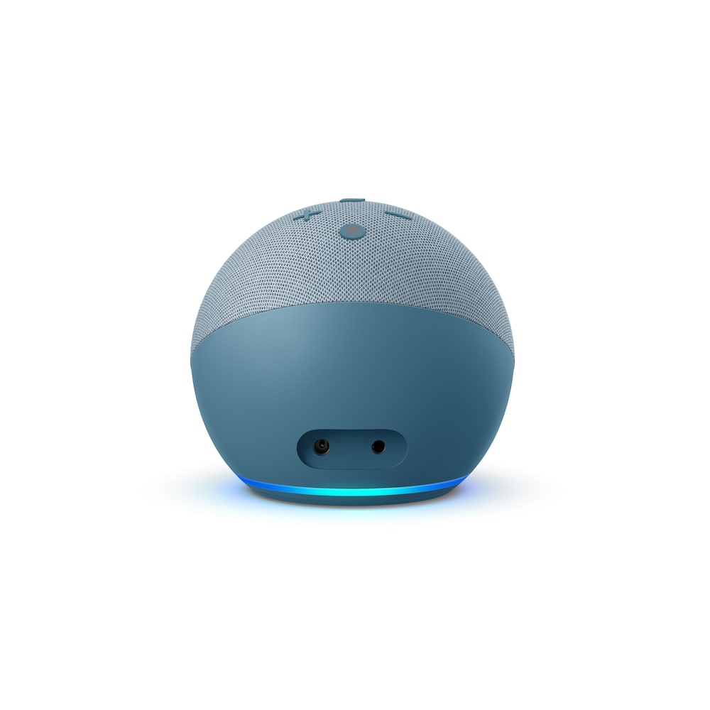 4. Generation Smarter Lautsprecher mit Uhr Alexa Blaugrau Echo Dot 