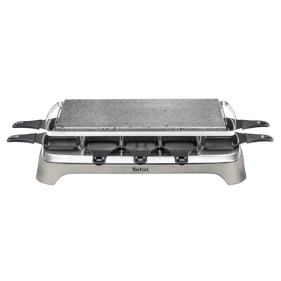 Tefal PR 457B Pierrade Raclette für 10 Personen Edelstahl