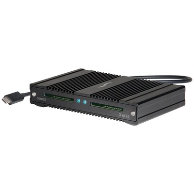 PRO READER günstig Kaufen-Sonnet SF3 Series - CFast 2.0 Pro Card Reader - TB3. Sonnet SF3 Series - CFast 2.0 Pro Card Reader - TB3 <![CDATA[• Professional Dual-Slot CFast 2.0 Card Reader • für Computer mit Thunderbolt 3 Ports • Zwei CFast Steckplätze • Robustes Design 