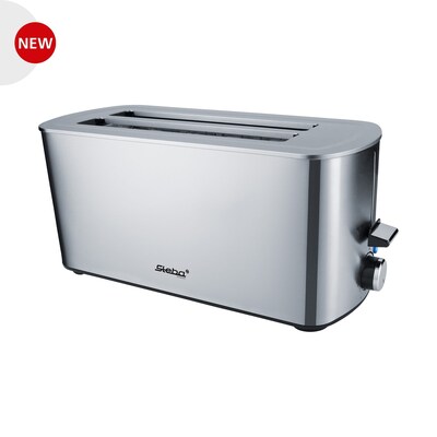 Steba  TO 21 Inox Doppel-Langschlitztoaster für 4 Toasts | 04011833001207