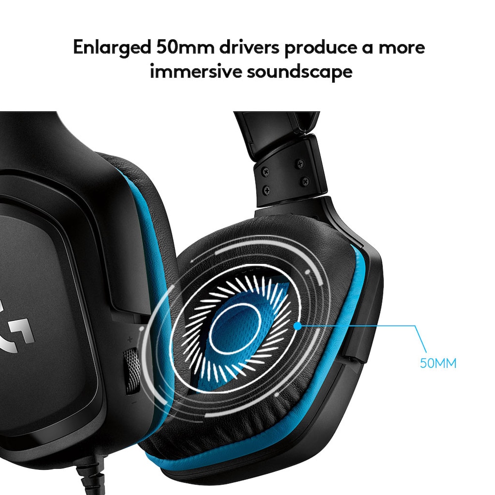 Logitech G432 7.1 Kabelgebundenes Surround Sound Gaming Headset