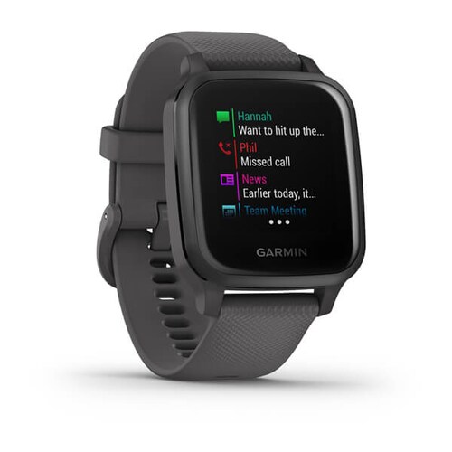 Garmin Venu Sq GPS-Fitness-Smartwatch grau/schiefer HF-Messung