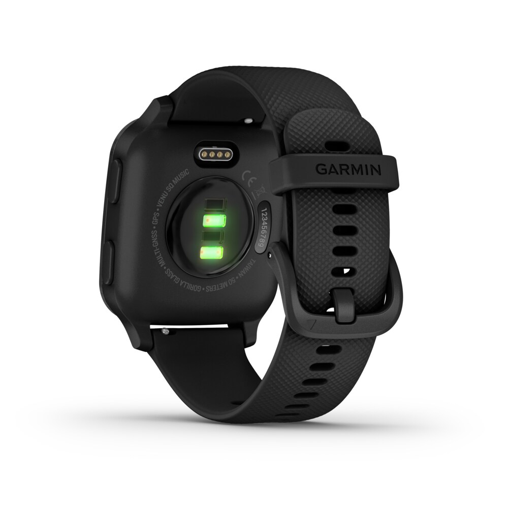 Garmin Venu Sq Music GPS-Fitness-Smartwatch grau/schiefer HF-Messung