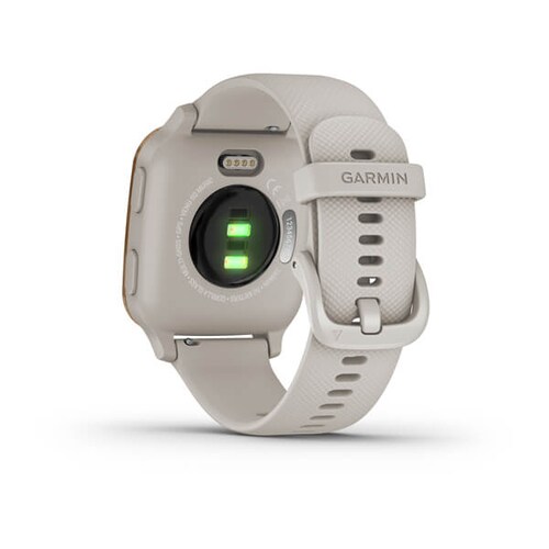 Garmin Venu Sq Music GPS-Fitness-Smartwatch beige/gold HF-Messung