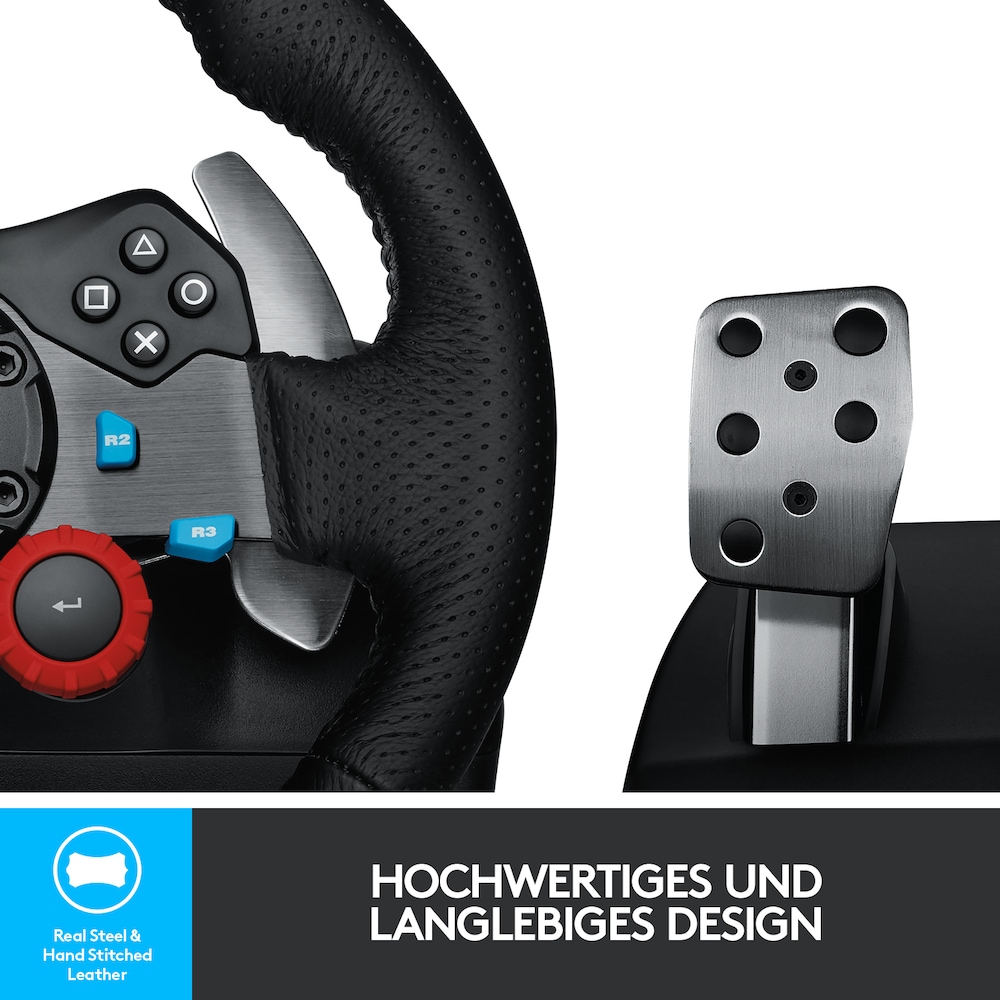 Logitech G29 Driving Force Rennlenkrad für PS3 und PS4