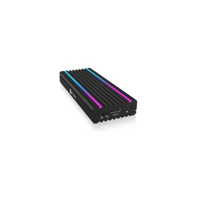 Type Z  günstig Kaufen-RaidSonic Icy Box IB-1824ML-C31 USB Type-C Gehäuse für M.2 NVMe SSD beleuchtet. RaidSonic Icy Box IB-1824ML-C31 USB Type-C Gehäuse für M.2 NVMe SSD beleuchtet <![CDATA[• Gehäuse für eine NVMe SSD bis zu 80 mm Länge • Zwei Kabel 