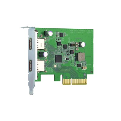 USB PC günstig Kaufen-QNAP USB 3.2 Gen 2 Dual-Port PCIe Erweiterungskarte. QNAP USB 3.2 Gen 2 Dual-Port PCIe Erweiterungskarte <![CDATA[• PCIe-Erweiterungskarte mit 2x USb 3.2 Gen 2 • Datenübertragungsgeschwindigkeiten von bis zu 10 Gbps]]>. 